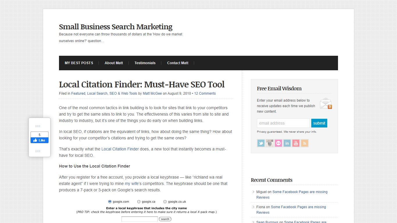 Local Citation Finder: Must-Have SEO Tool - Small Business SEM